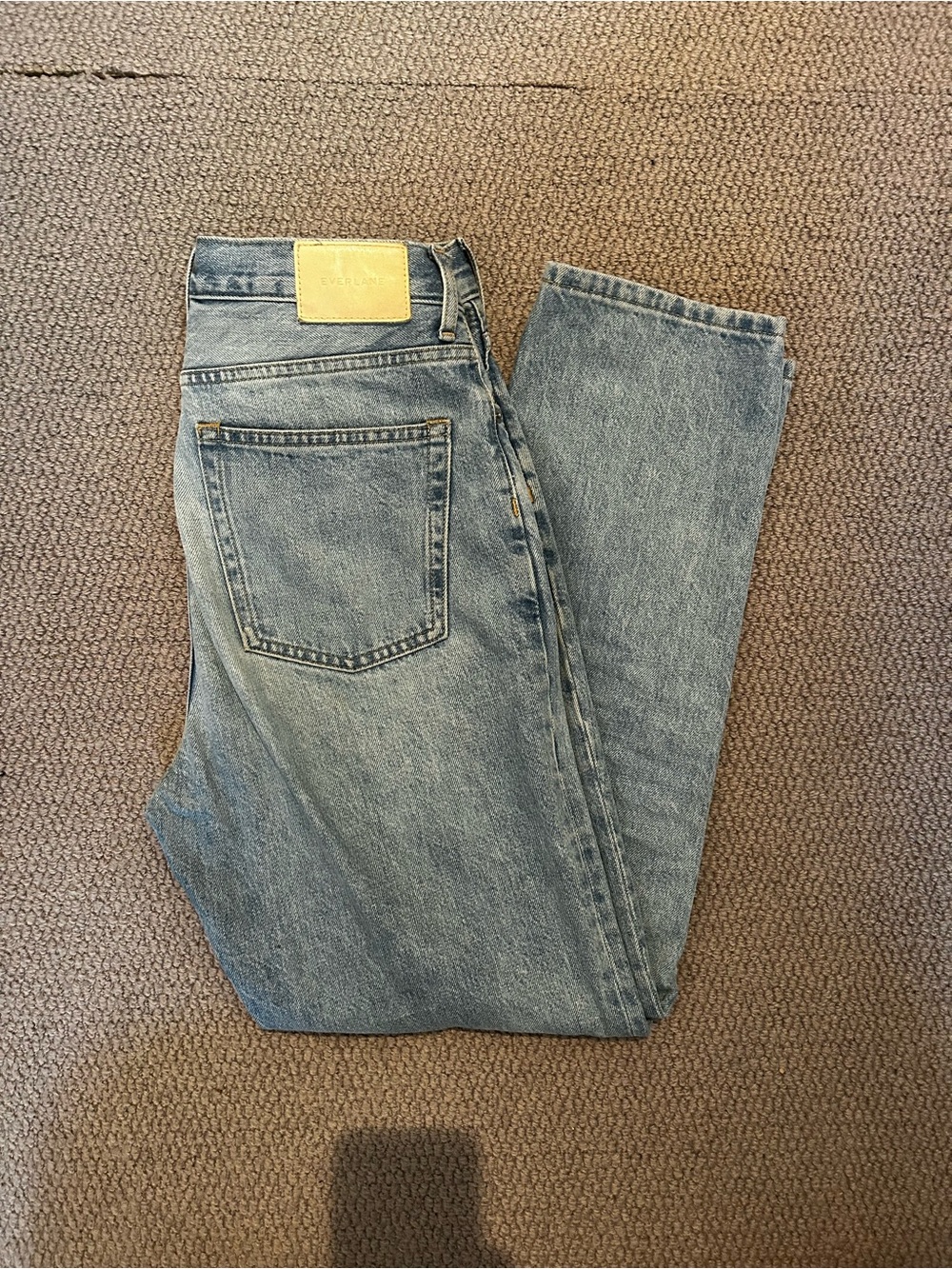 Everlane Men's Straight Light Blue Denim Jeans